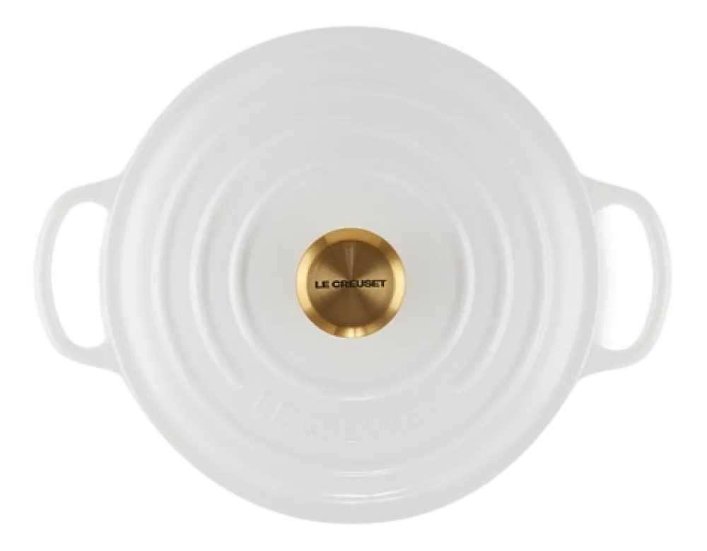 Le Creuset Braadpan Signature Rond White 20 cm Outlet