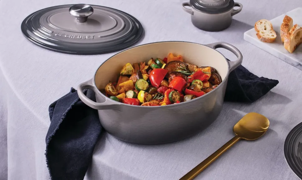 Braadpan Le Creuset Signature Ovaal Flint 34 cm