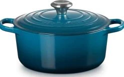 Braadpan Le Creuset Signature Rond Deep Teal 24 cm