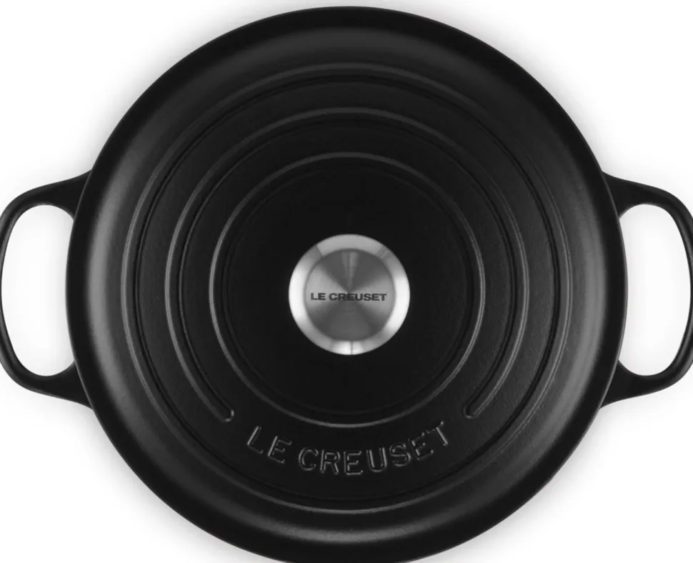 Le Creuset Braadpan Signature Rond Azure 22 cm Outlet