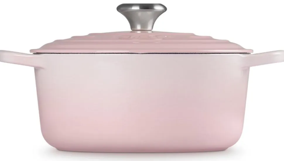 Braadpan Le Creuset Signature Rond Shell Pink 24 cm