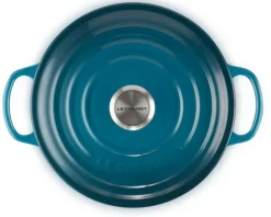 Le Creuset Braadpan Signature Rond Deep Teal 20 cm Best