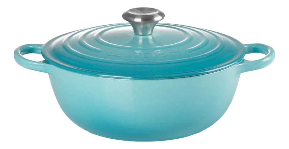 Braadpan Le Creuset Signature Rond Caribbean Blue 26 cm