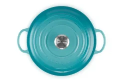 Braadpan Le Creuset Signature Rond Caribbean Blue 26 cm
