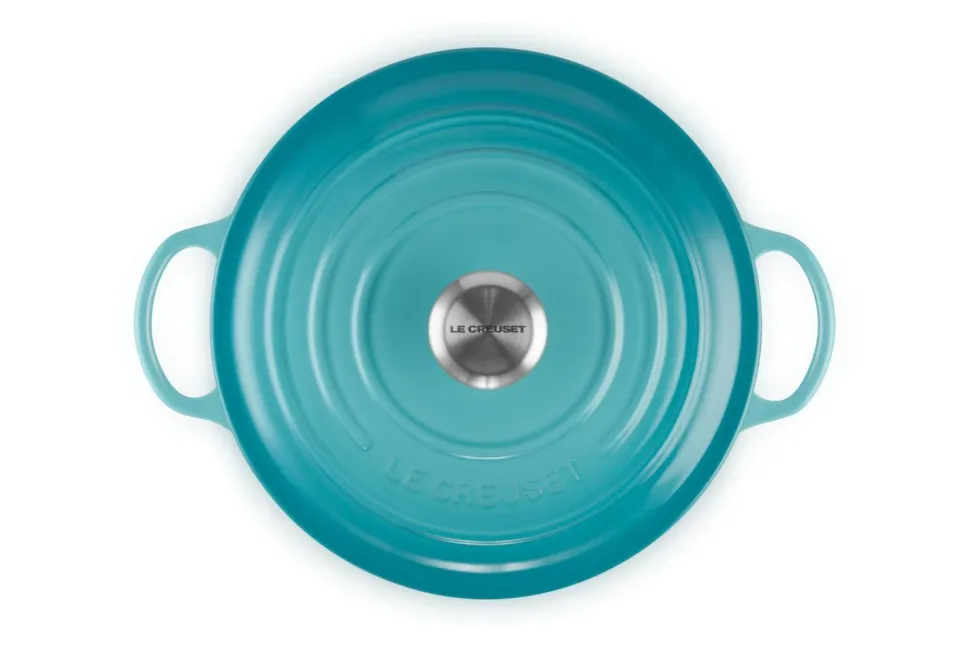 Braadpan Le Creuset Signature Rond Caribbean Blue 26 cm