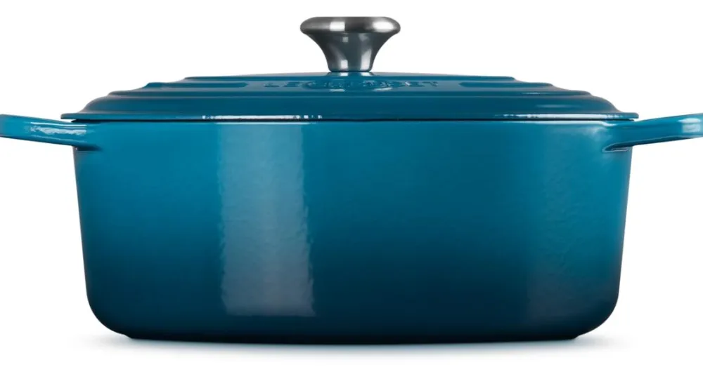 Le Creuset Braadpan Signature Ovaal Deep Teal 31 cm