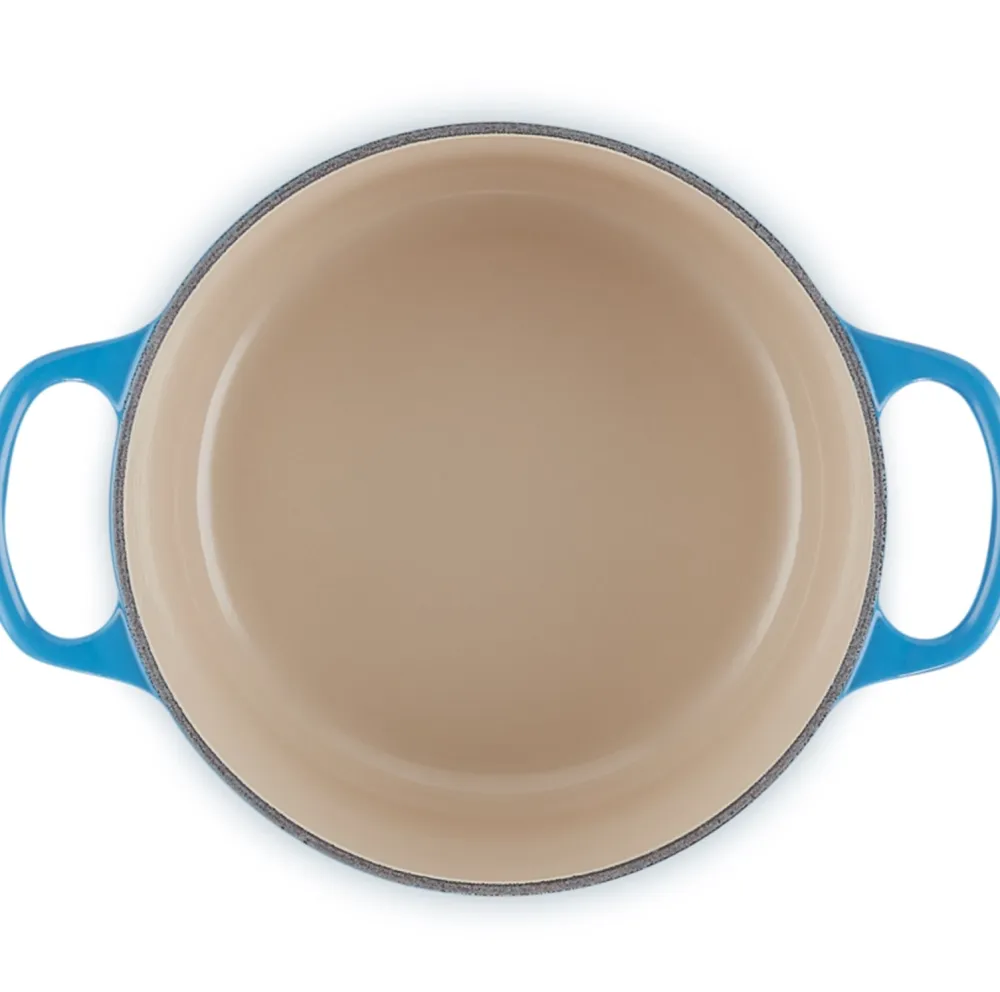 Le Creuset Braadpan Signature Rond Azure 18 cm New