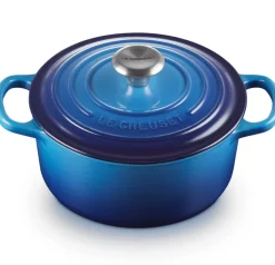 Le Creuset Braadpan Signature Rond Azure 18 cm New