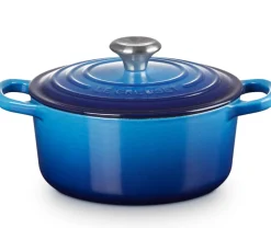 Le Creuset Braadpan Signature Rond Azure 18 cm New