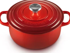 Le Creuset Braadpan Signature Rond Kersenrood 20 cm Sale