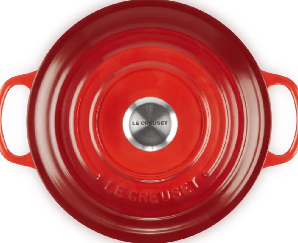 Le Creuset Braadpan Signature Rond Kersenrood 20 cm Sale