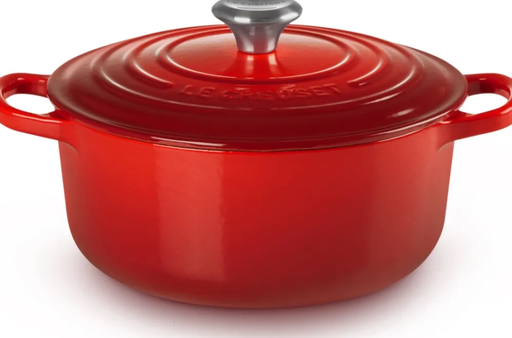 Le Creuset Braadpan Signature Rond Kersenrood 20 cm Sale