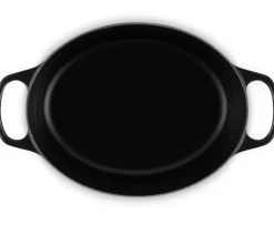 Le Creuset Braadpan Signature Ovaal Mat Zwart 29 cm