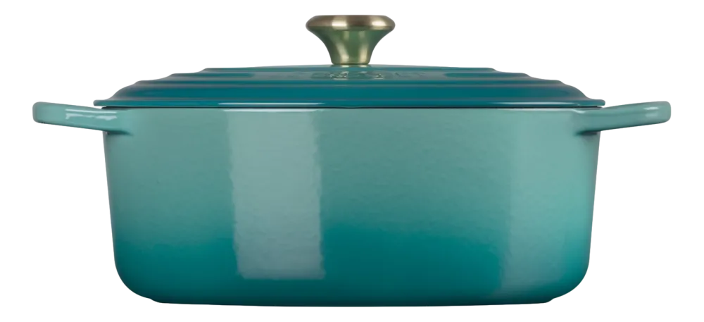 Le Creuset Braadpan Signature Bleu Riviera Hot