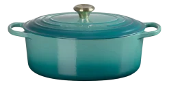 Le Creuset Braadpan Signature Bleu Riviera Hot