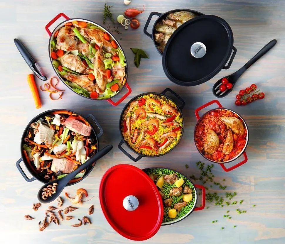 Braadpan Pyrex Slowcook Rond Rood 6,3 L