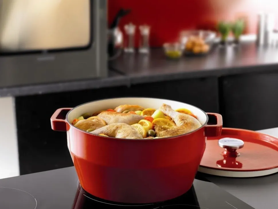 Braadpan Pyrex Slowcook Rond Rood 6,3 L