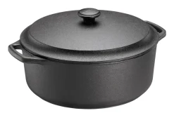 Braadpan Skeppshult Rond Gietijzeren Deksel 5,5L