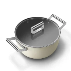 Braadpan Smeg 50's Style Crème 24 cm