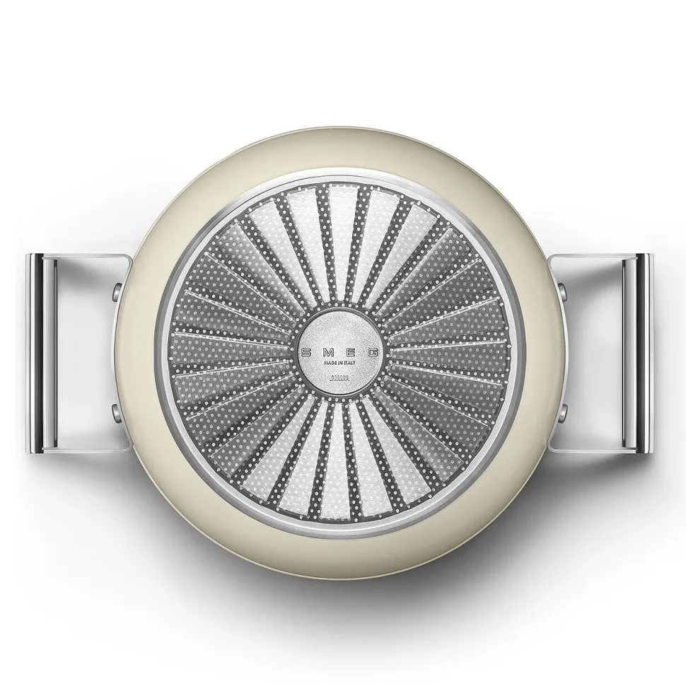 Braadpan Smeg 50's Style Crème 24 cm
