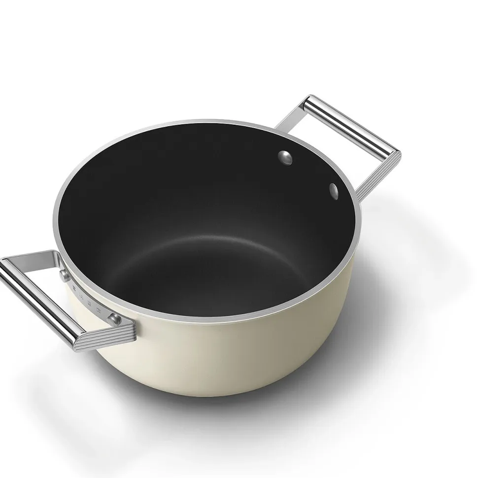 Braadpan Smeg 50's Style Crème 24 cm
