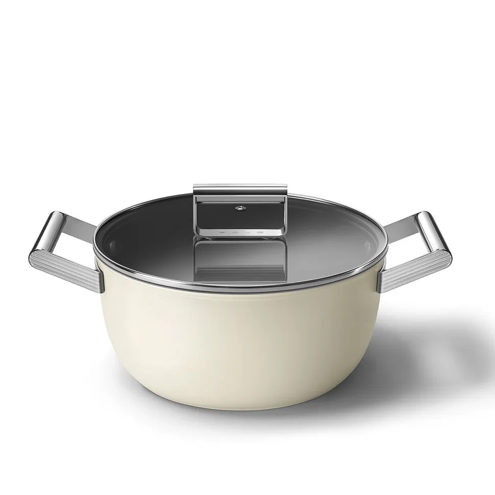 Braadpan Smeg 50's Style Crème 24 cm