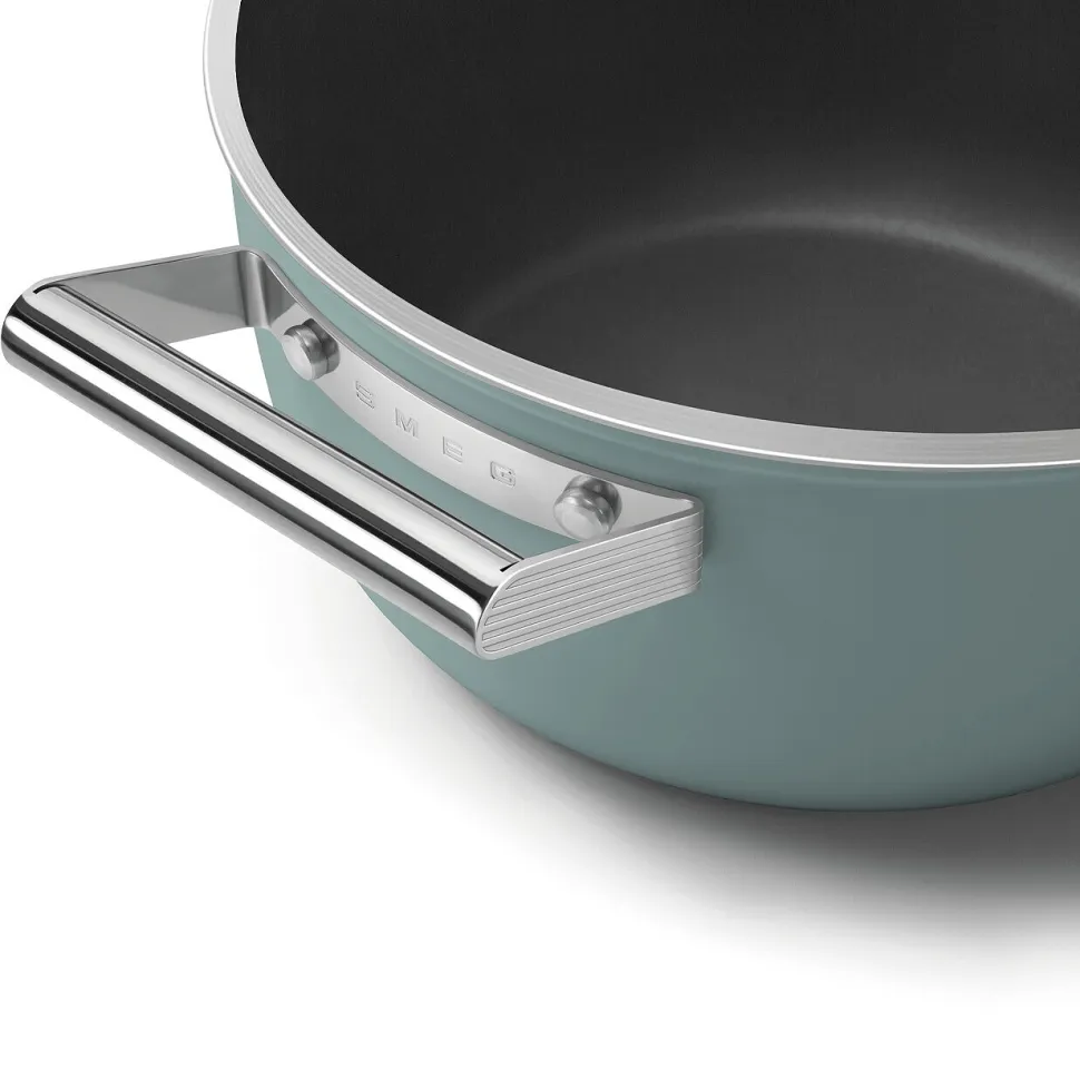Braadpan Smeg 50's Style Emerald Green 24 cm