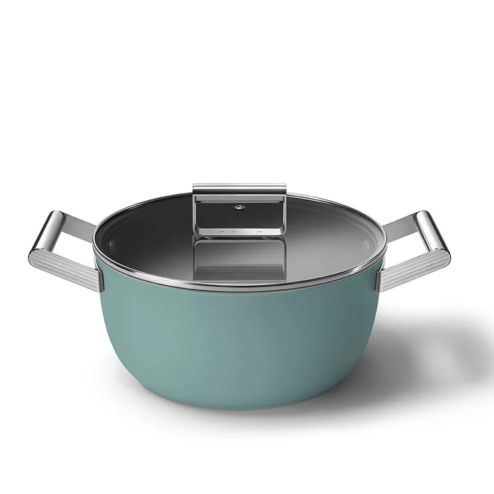 Braadpan Smeg 50's Style Emerald Green 24 cm