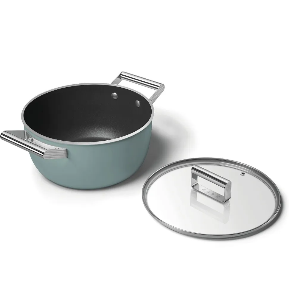 Braadpan Smeg 50's Style Emerald Green 24 cm