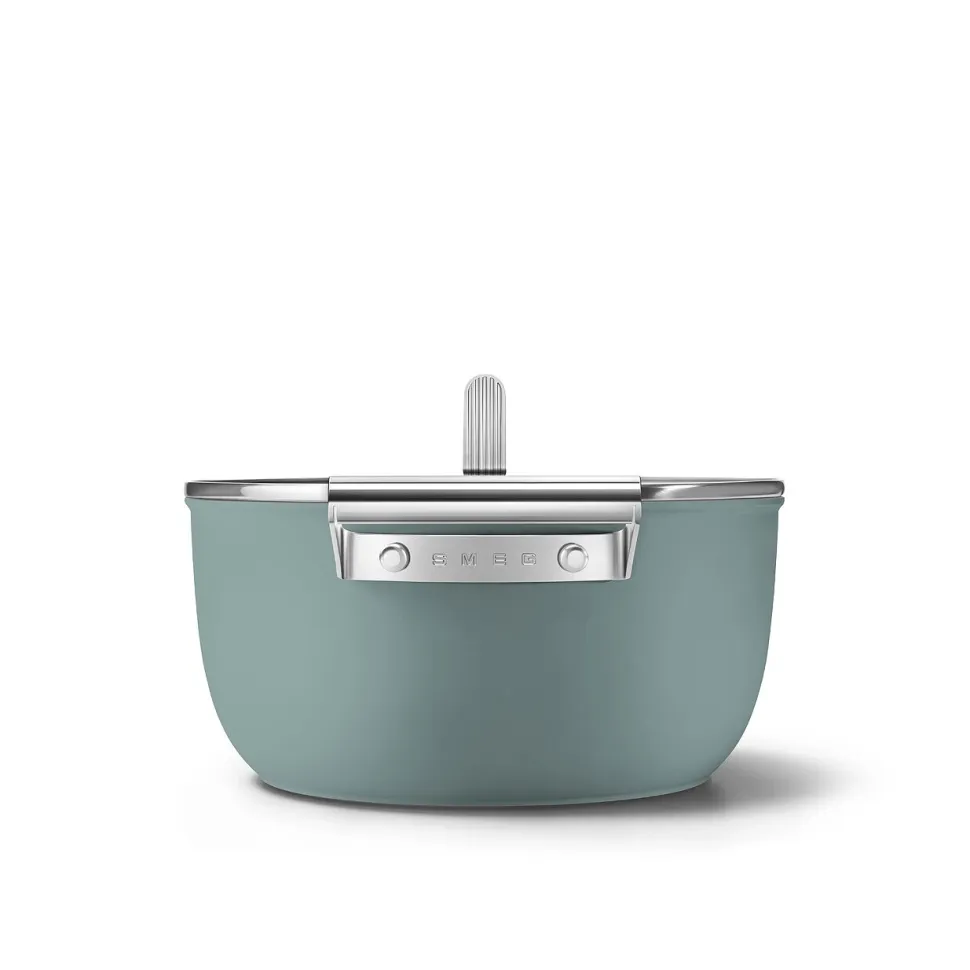 Braadpan Smeg 50's Style Emerald Green 24 cm