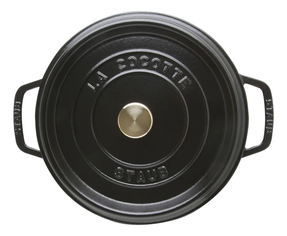 Staub Braadpan Cocotte Laag Rond Zwart Best