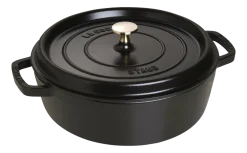 Staub Braadpan Cocotte Laag Rond Zwart Best