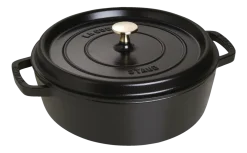 Staub Braadpan Cocotte Laag Rond Zwart Best