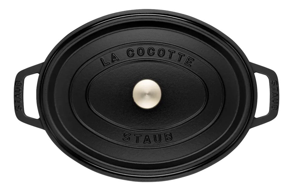 Braadpan Staub Cocotte Ovaal Zwart 33 cm