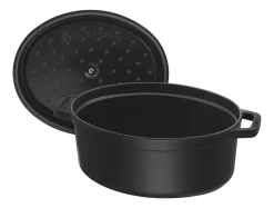 Braadpan Staub Cocotte Ovaal Zwart 41 cm