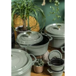 Braadpan Staub Cocotte Rond Eucalyptus 26 cm