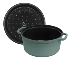 Staub Braadpan Cocotte Rond Eucalyptus Clearance