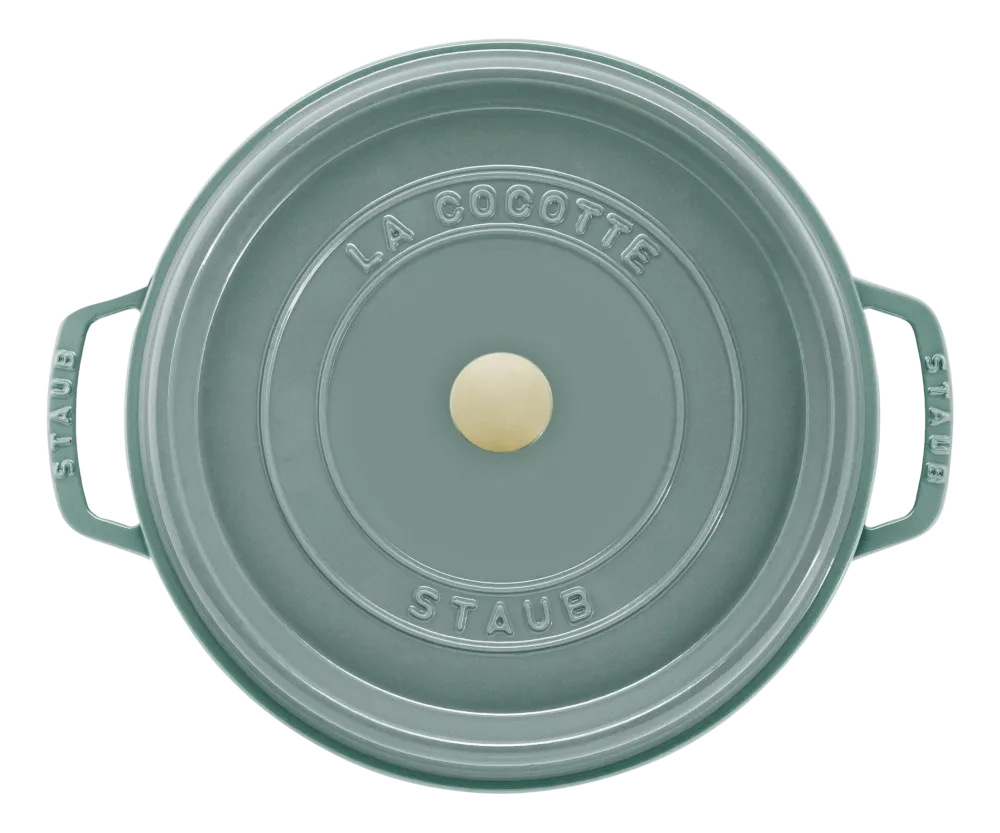 Staub Braadpan Cocotte Rond Eucalyptus Clearance