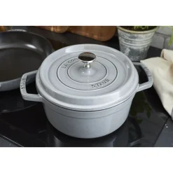 Braadpan Staub Cocotte Rond Grafietgrijs 20 cm