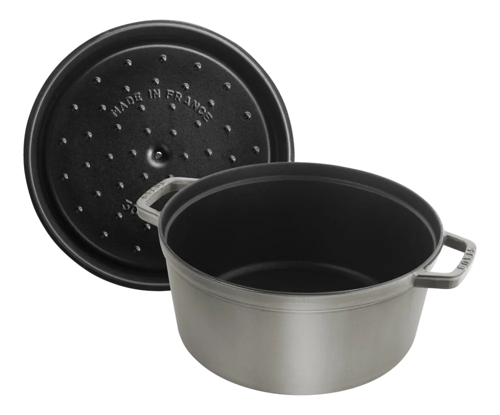 Staub Braadpan Cocotte Rond Grafietgrijs
