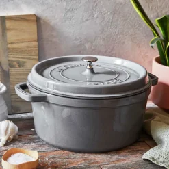 Staub Braadpan Cocotte Rond Grafietgrijs