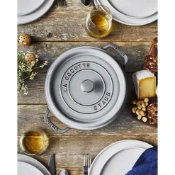 Staub Braadpan Cocotte Rond Grafietgrijs