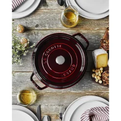 Staub Braadpan Cocotte Rond Grenadine Best