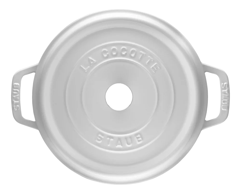 Staub Braadpan Cocotte Rond Puur Wit 26 cm Outlet