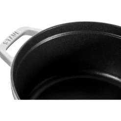 Staub Braadpan Cocotte Rond Puur Wit 26 cm Outlet