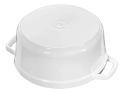 Staub Braadpan Cocotte Rond Puur Wit 26 cm Outlet