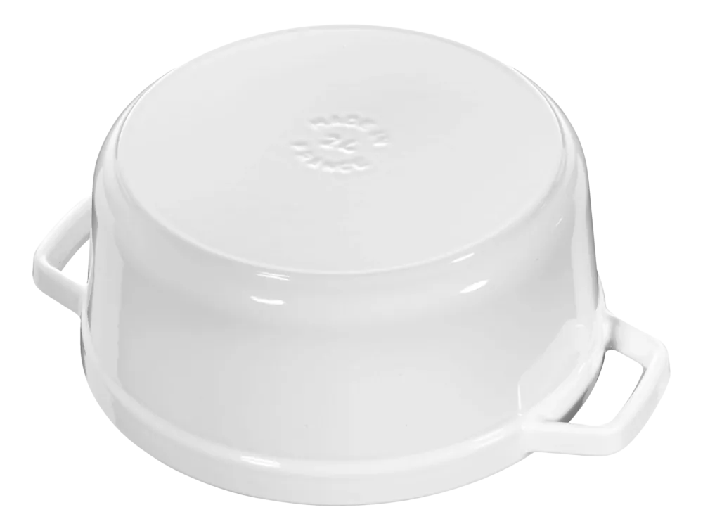 Staub Braadpan Cocotte Rond Puur Wit 26 cm Outlet