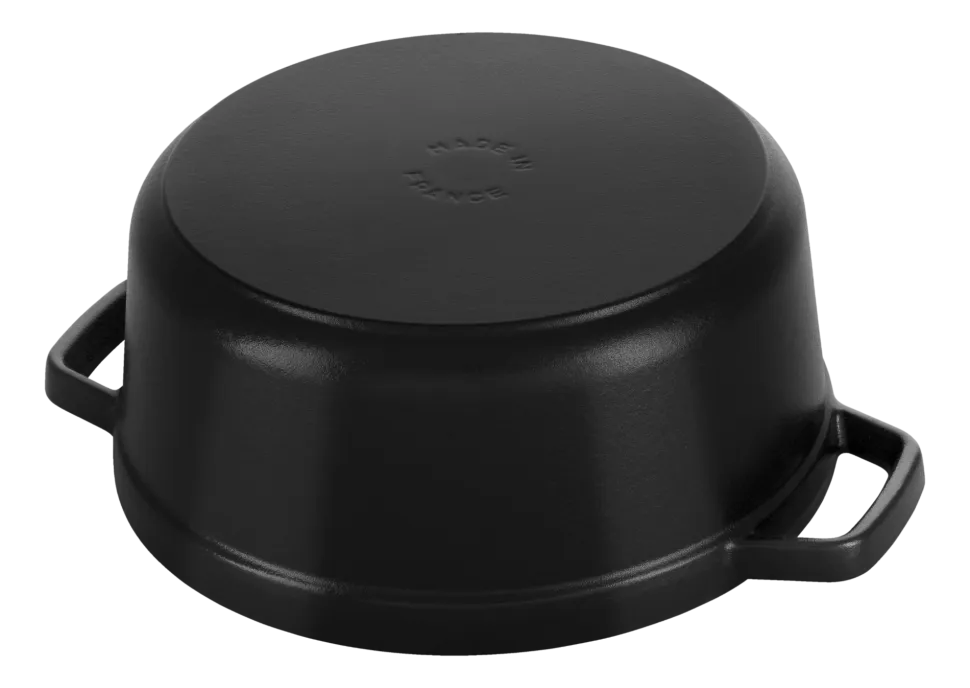 Braadpan Staub Cocotte Rond Zwart 12 cm