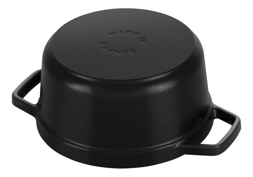 Braadpan Staub Cocotte Rond Zwart 20 cm