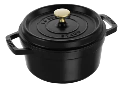 Braadpan Staub Cocotte Rond Zwart 20 cm
